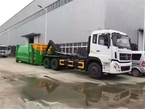 东风天龙15方拉臂式垃圾车