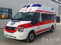 成都金堂县第一人民医院四台福特全顺救护车顺利提车