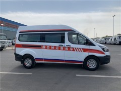 四川福特V362转运型救护车发车|江铃救护车案例