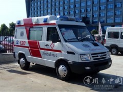 河北迁安医院订购的依维柯监护型救护车发车了|依维柯救护车监护型提车