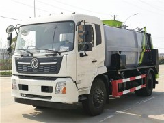 国六东风天锦10方餐厨垃圾车畅销环卫垃圾车 垃圾车动态