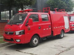 国六东风途逸双排水罐消防车社区消防必备 消防车动态