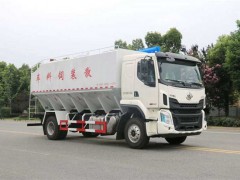 国六东风柳汽H5散装饲料车可装26方饲料 散装饲料车评测