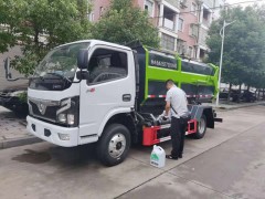 湖南长沙李哥来厂自提5方蓝牌无害化垃圾车发车