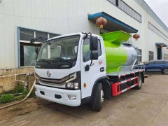 广西桂林客户订购东风8方餐厨垃圾车来厂自提，试车动态