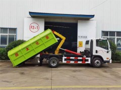 重载自卸式垃圾车满载十吨测试