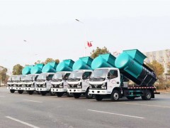 江苏南京阳江镇领导批量采购小多利卡餐厨垃圾车案例
