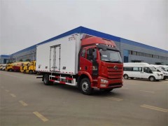 陕西西安国六解放J6L6米8冷藏车今日份发车