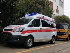 广西南宁急救医疗中心订购的医疗救护车今日下线