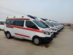 江西九江中心医院采购福特全顺120救护车发车两台