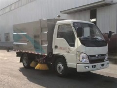 郑州富士康订购一台小型扫路车今日交付，厂区试车