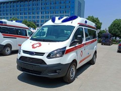 舟山普陀人民医院定制的福特全顺120救护车今日发车
