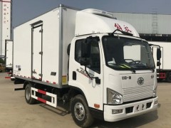 广西玉林市解放4.2米冷藏车因箱体质量大受欢迎