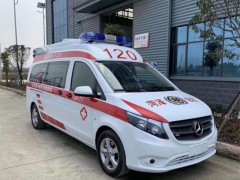 菏泽东明县急救中心订购的负压奔驰救护车发车，2.0T汽油发
