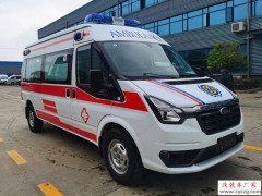 绵阳医院采购项目中的福特v348医院救护车发车了 ABS航空内饰