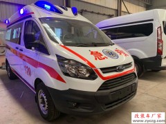 ABS航空内饰的全顺负压医院救护车送往广西医院交车 汽油发动机