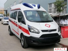 灵寿县采购一辆福特V362监护型医疗救护车 赠送A8上车担架