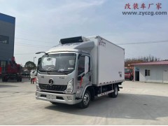 江西萍乡陕汽德龙4.2米冷藏车发车，选装零下15度机组