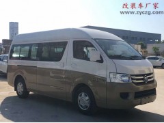广西桂林福田G7长轴殡仪车发车，2.4L排量发动机