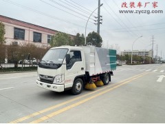 北京2.5方小型扫路车发车，选用福田小卡之星2车型