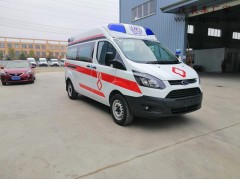 西藏山南福特全顺V362负压医疗救护车发车
