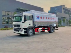 重汽豪沃散装饲料运输车送往四川广安，德力西电控系统