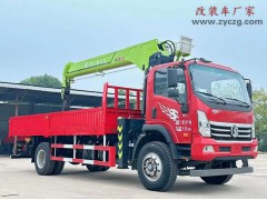西藏林芝8吨程力随车吊发车，王牌单排车型 货箱6.1米