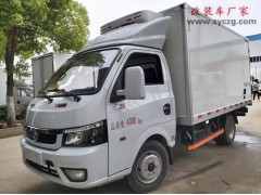 广东河源东风途逸小型冷藏车乔总订购成功，箱长3.7米