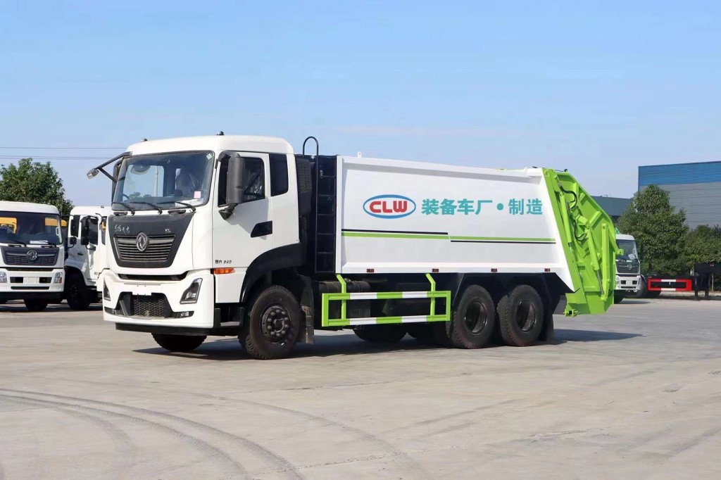 东风天龙18方压缩垃圾车