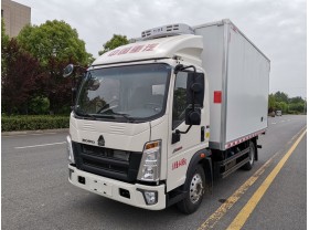 重汽豪沃蓝牌冷藏车