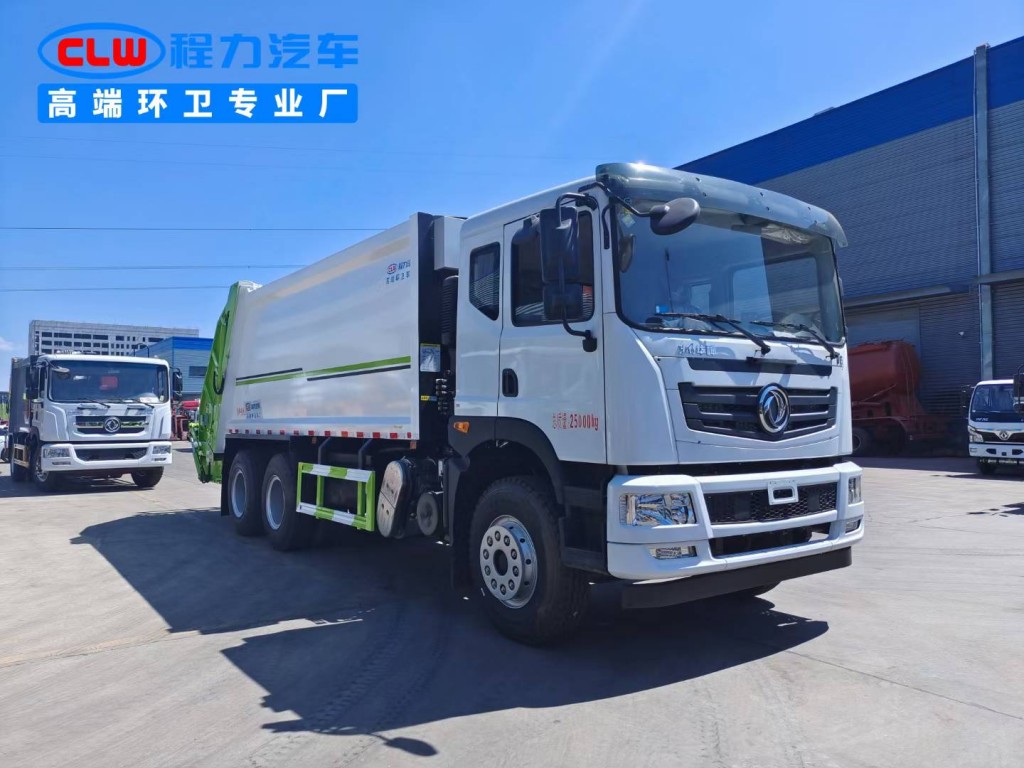 东风T5后双桥压缩式垃圾车