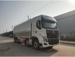 “柳汽前四后八散装饲料运输车”
