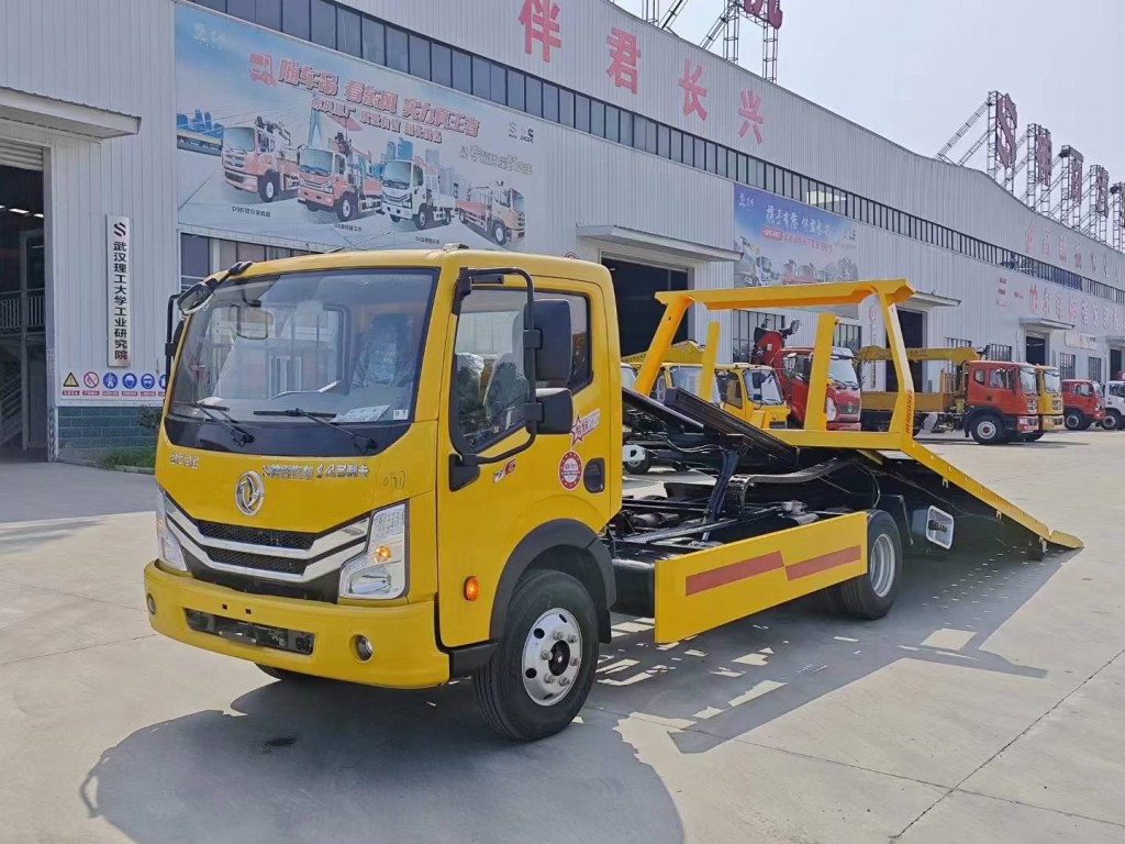 东风大多利卡一拖二清障车