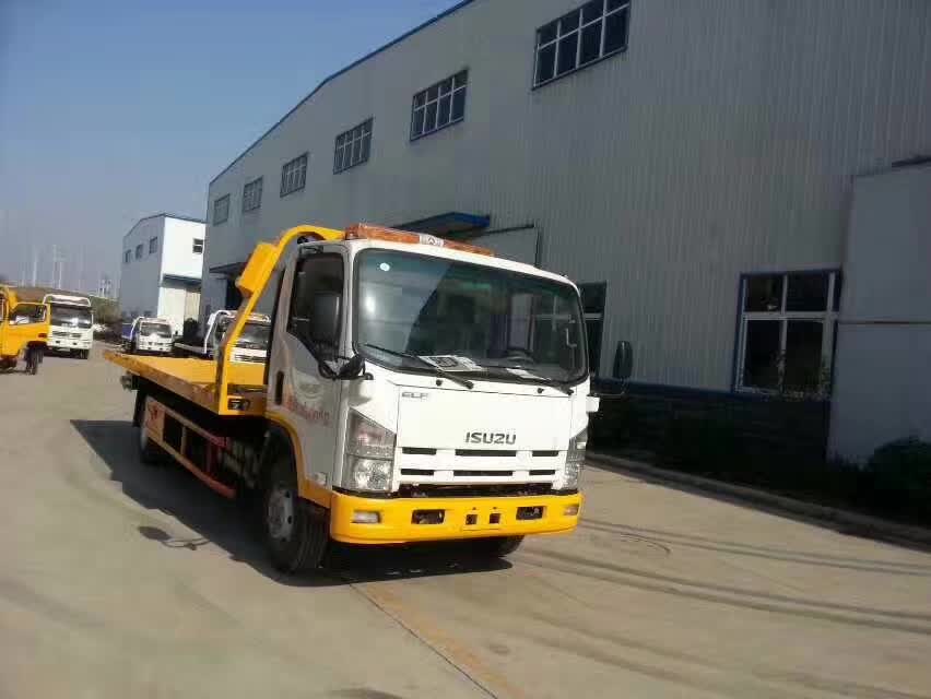 五十铃700P一拖二清障车