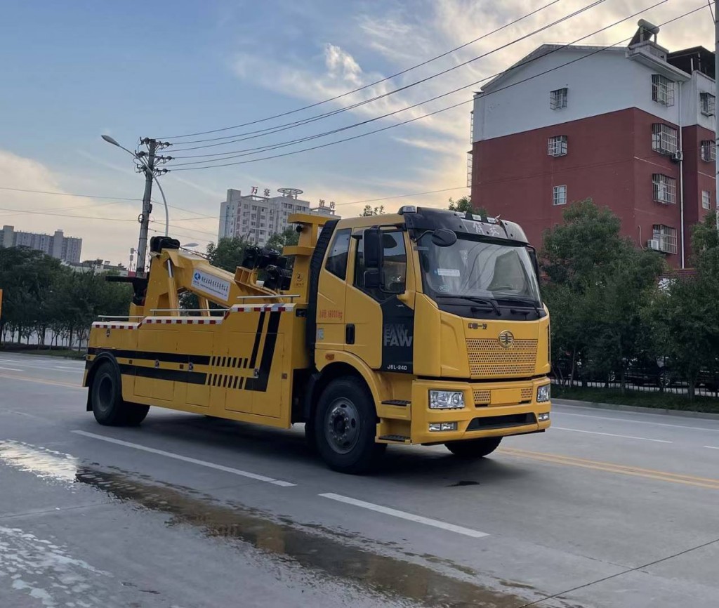 解放J6L一拖二清障车