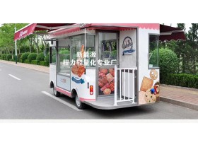 电动四轮流动餐车